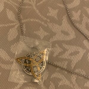 Gold and Silver Spiritual Symbol Pendant Necklace